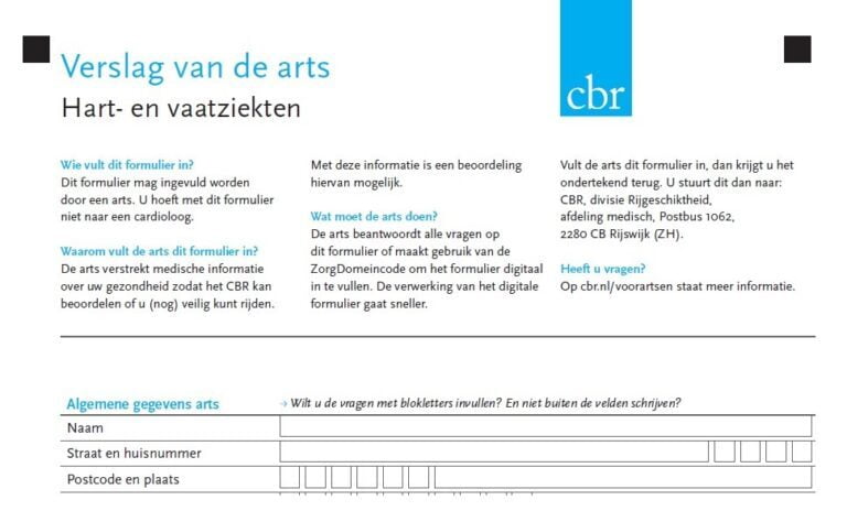 Verslag van de arts hart en vaatziekten